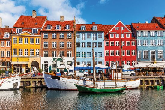 Picturesque houses in Copenhagen